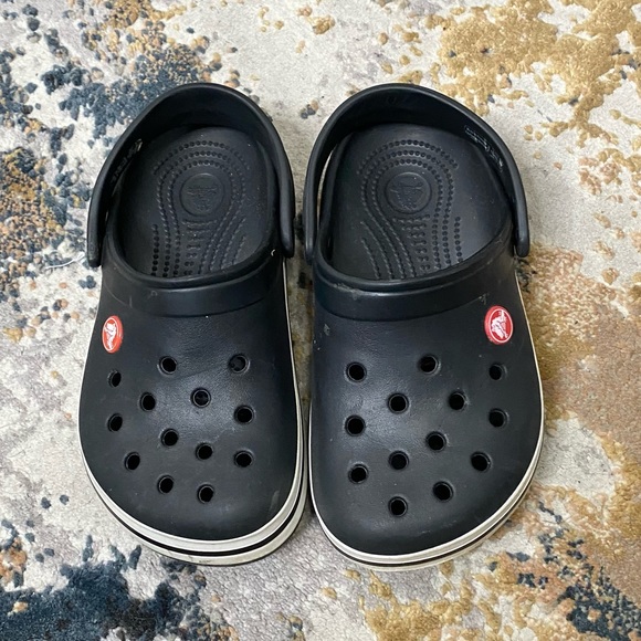 CROCS Other - Boy’s Size 2 Black and White Crocs Shoes